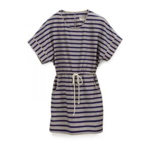 Sea Silk Nautical Drawstring Caftan Drawcord Dress XS - Sea New York